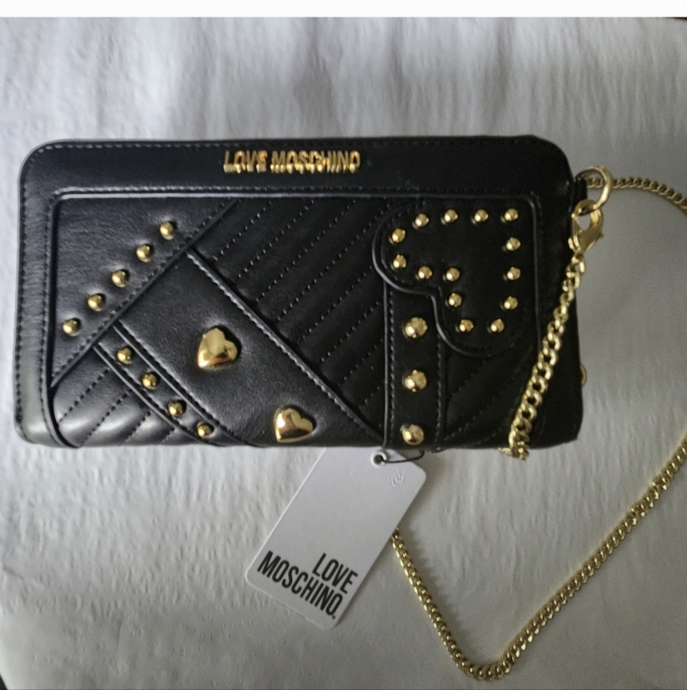 NWT LOVE MOSCHINO Black Crossbody Bag Bloomingdale's
